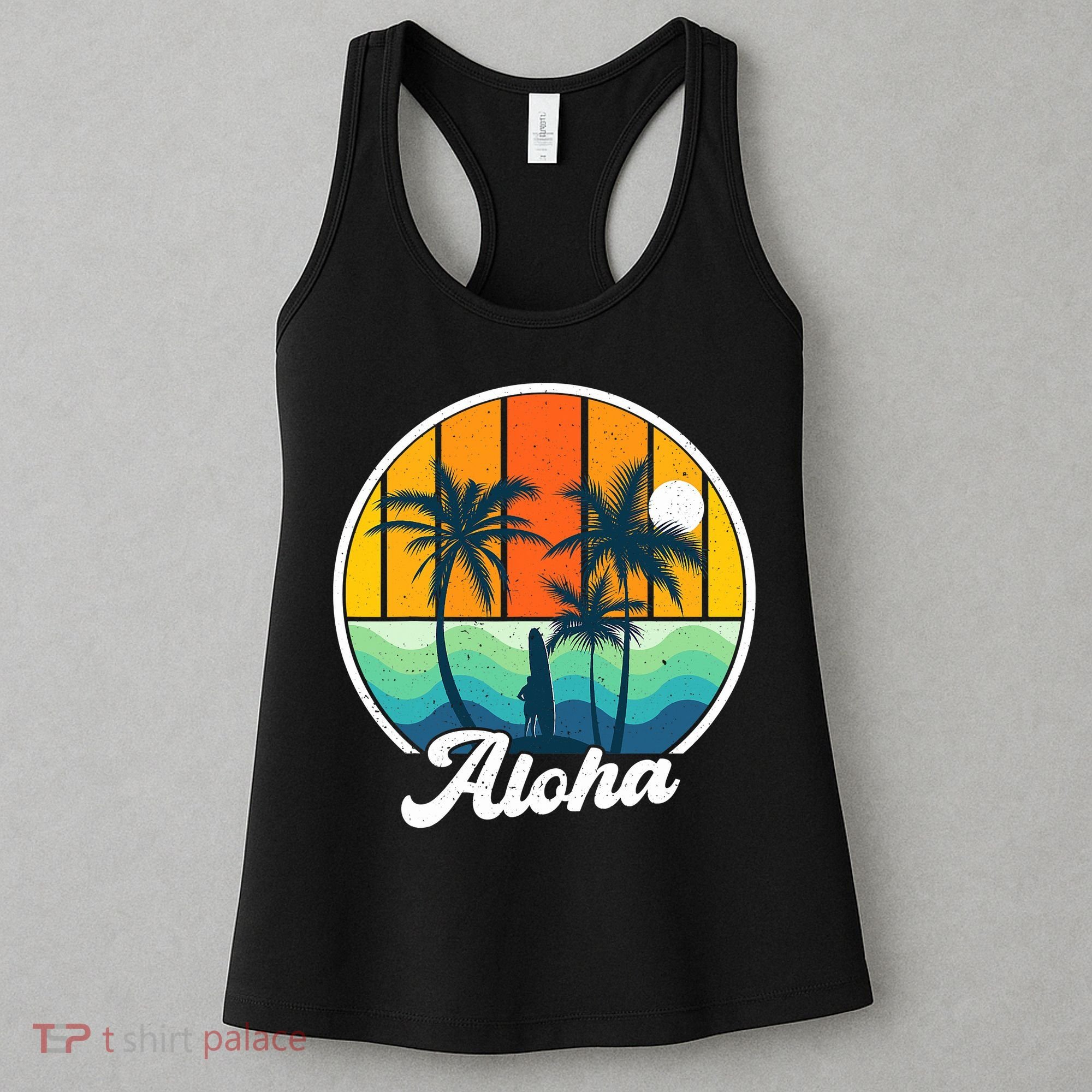 Aloha Hawaii Hawaiian Island Funny Summer Women's Tank Top