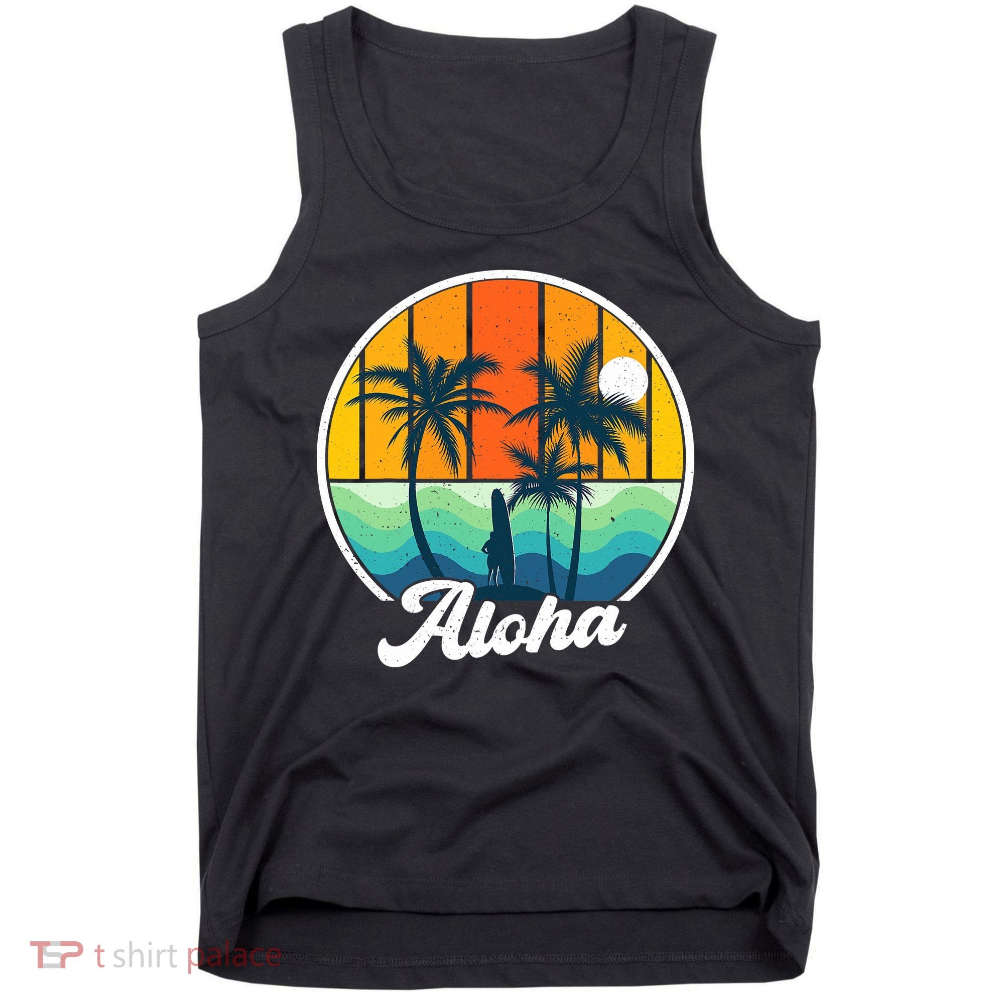 Aloha Hawaii Hawaiian Island Funny Summer Tank Top