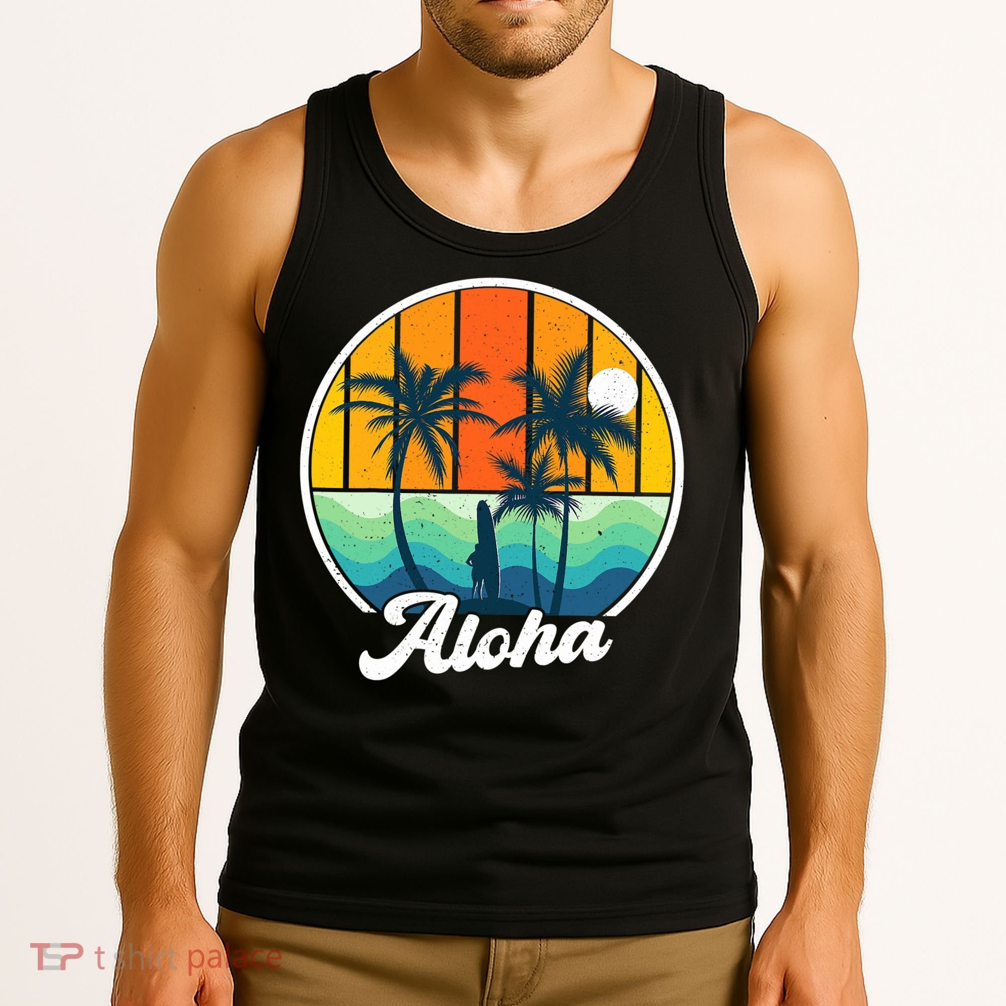 Aloha Hawaii Hawaiian Island Funny Summer Tank Top