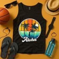 Aloha Hawaii Hawaiian Island Funny Summer Tank Top thumb 4