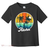 Aloha Hawaii Hawaiian Island Funny Summer Toddler T-Shirt thumb 0