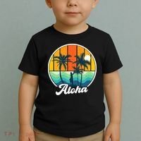 Aloha Hawaii Hawaiian Island Funny Summer Toddler T-Shirt thumb 2