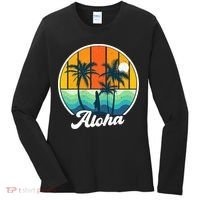 Aloha Hawaii Hawaiian Island Funny Summer Women's Long Sleeve Shirt thumb 0