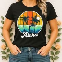 Aloha Hawaii Hawaiian Island Funny Summer Women's T-Shirt thumb 2