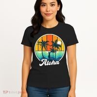 Aloha Hawaii Hawaiian Island Funny Summer Women's T-Shirt thumb 4
