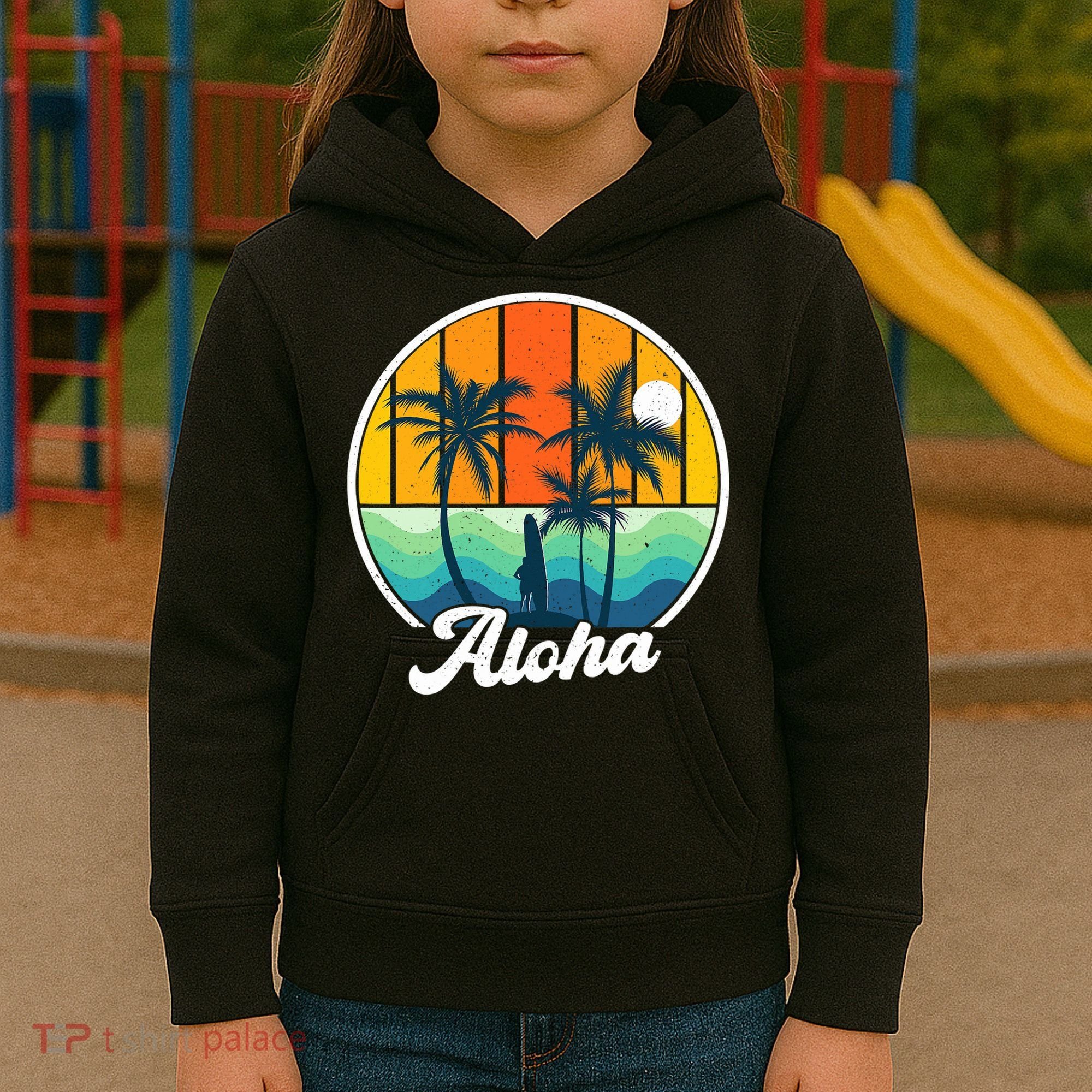 Aloha Hawaii Hawaiian Island Funny Summer Kids Hoodie