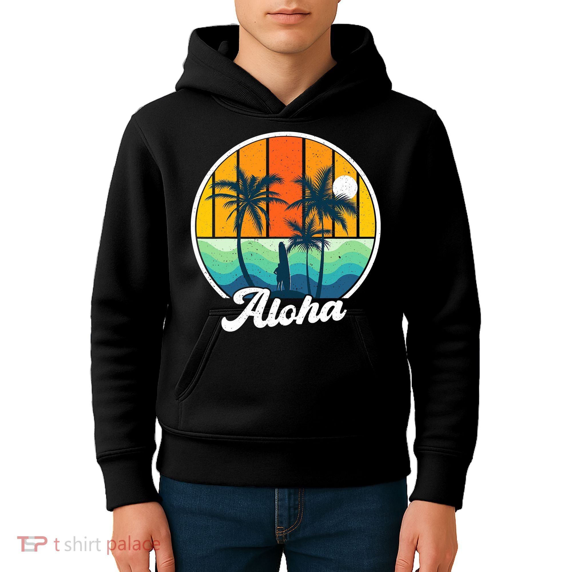 Aloha Hawaii Hawaiian Island Funny Summer Kids Hoodie