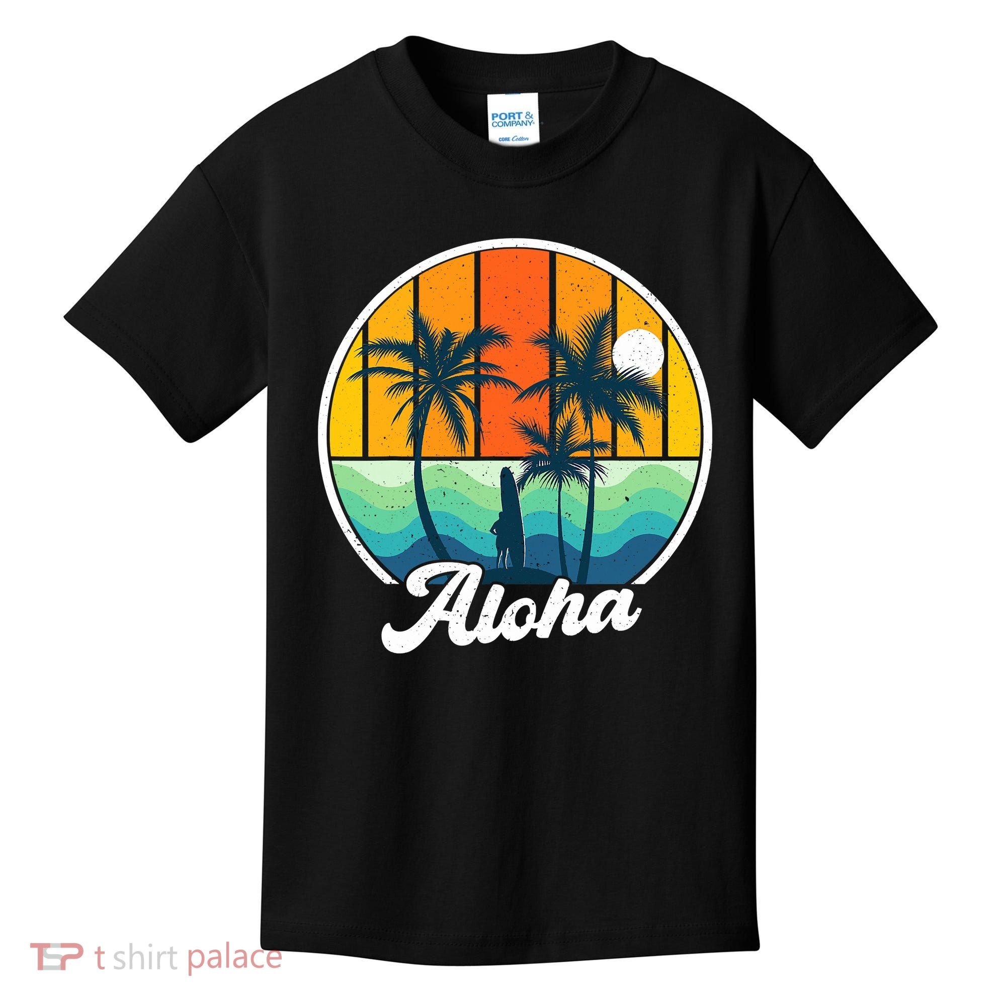 Aloha Hawaii Hawaiian Island Funny Summer Kids T-Shirt