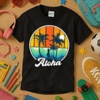 Aloha Hawaii Hawaiian Island Funny Summer Kids T-Shirt thumb 3