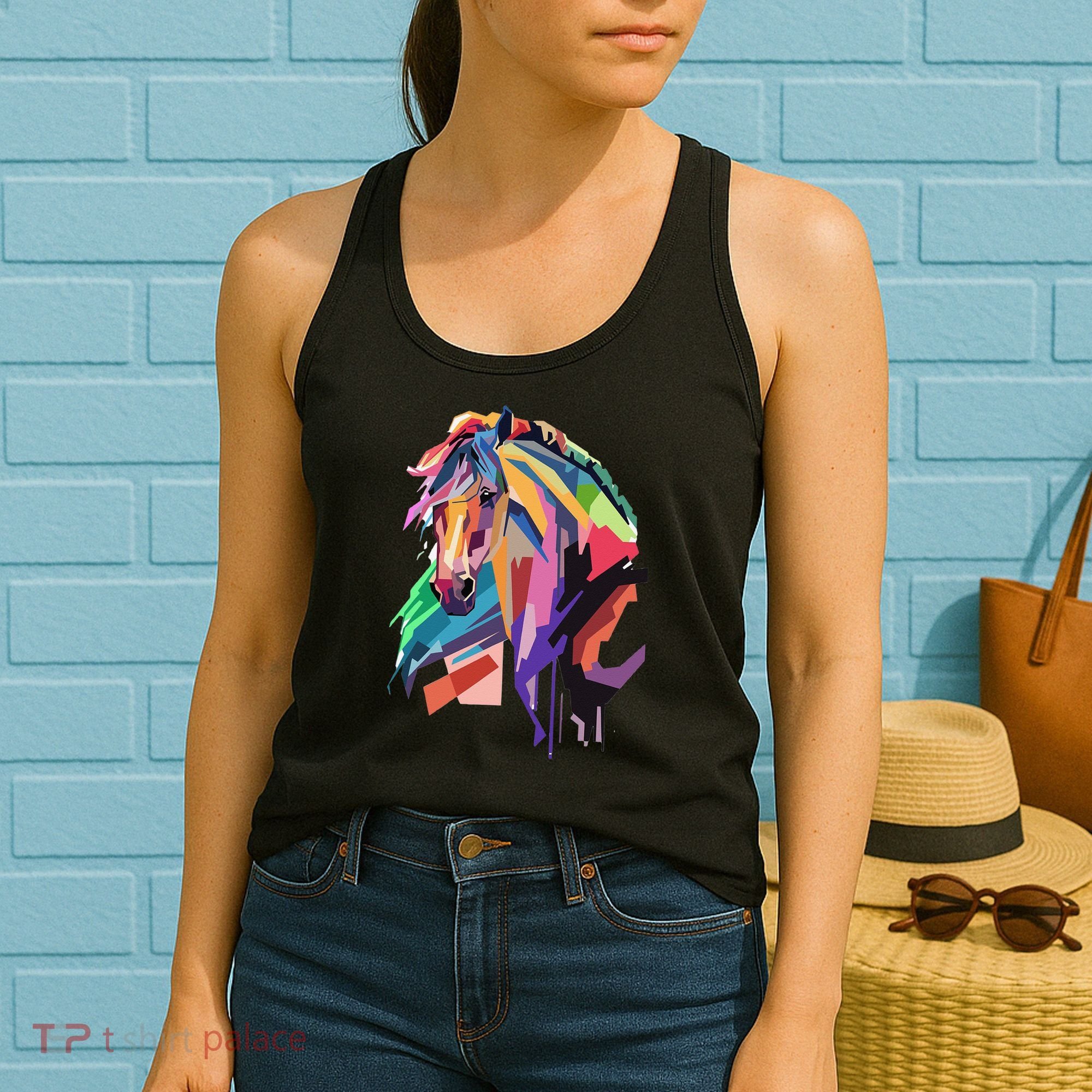 Awesome Horse Horseback Riding Equestrian Lovers Women's Tank Top