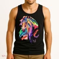 Awesome Horse Horseback Riding Equestrian Lovers Tank Top thumb 3