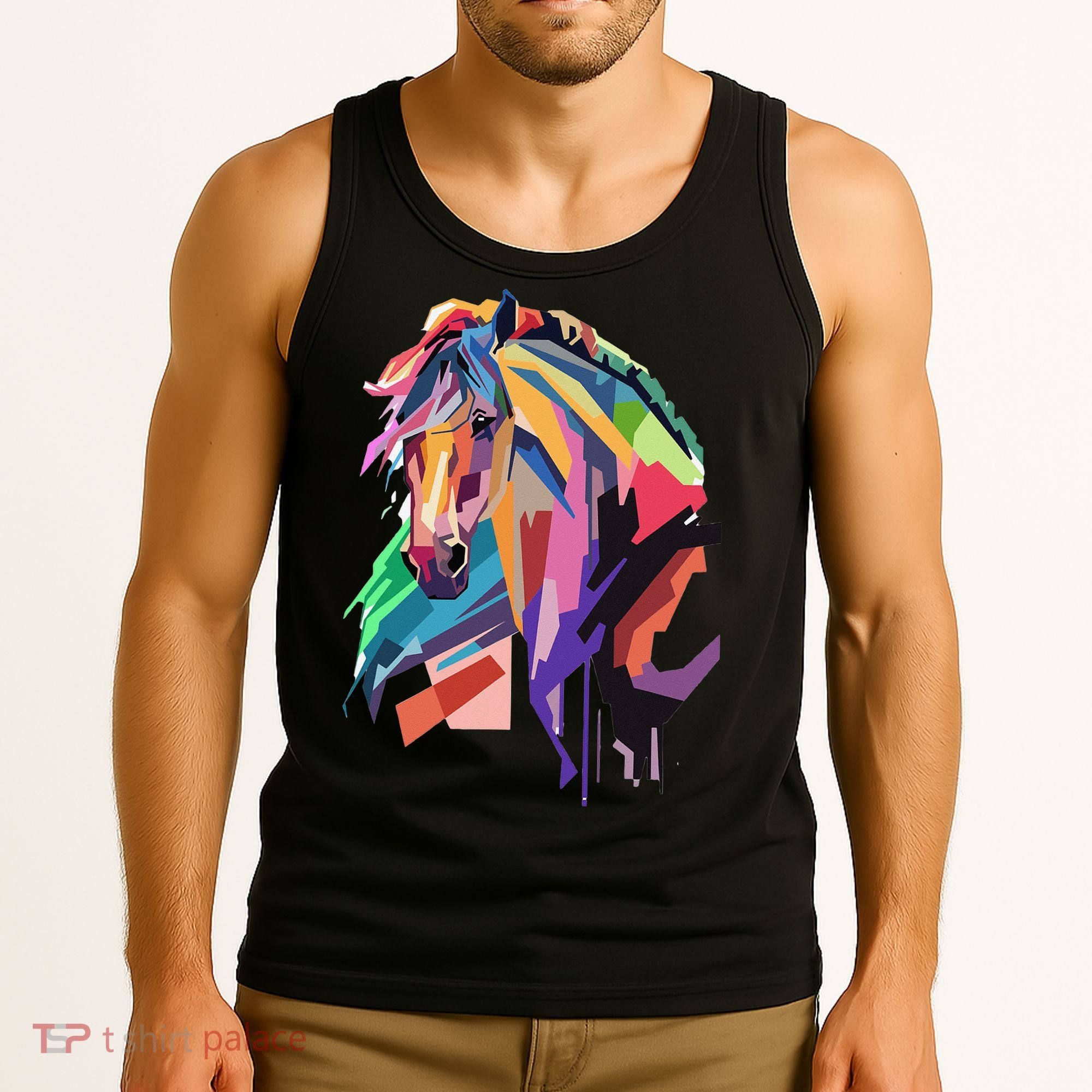 Awesome Horse Horseback Riding Equestrian Lovers Tank Top