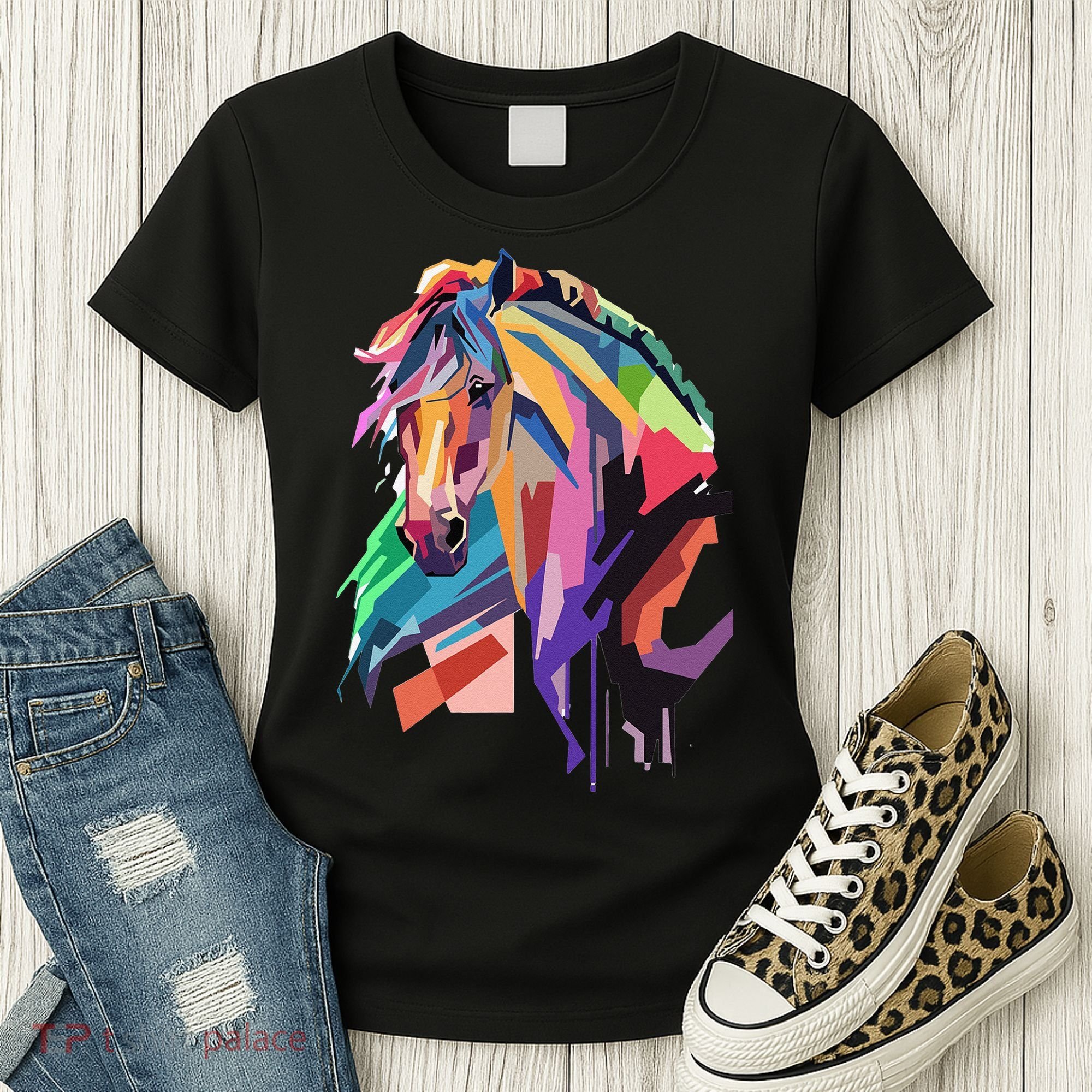 Awesome Horse Horseback Riding Equestrian Lovers Women's T-Shirt