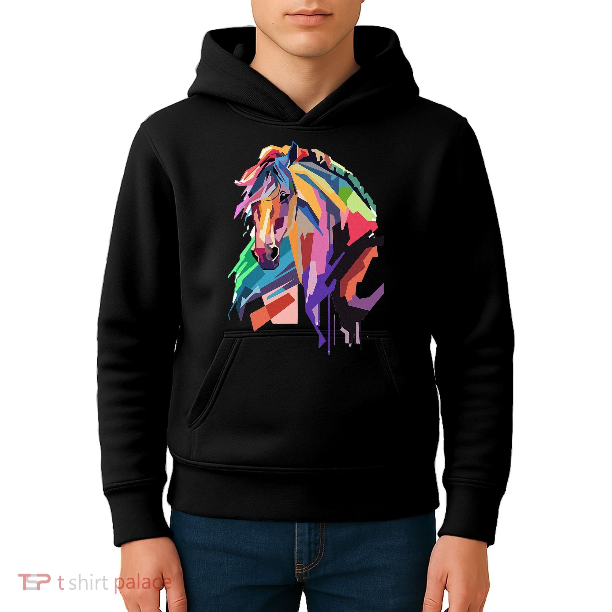 Awesome Horse Horseback Riding Equestrian Lovers Kids Hoodie