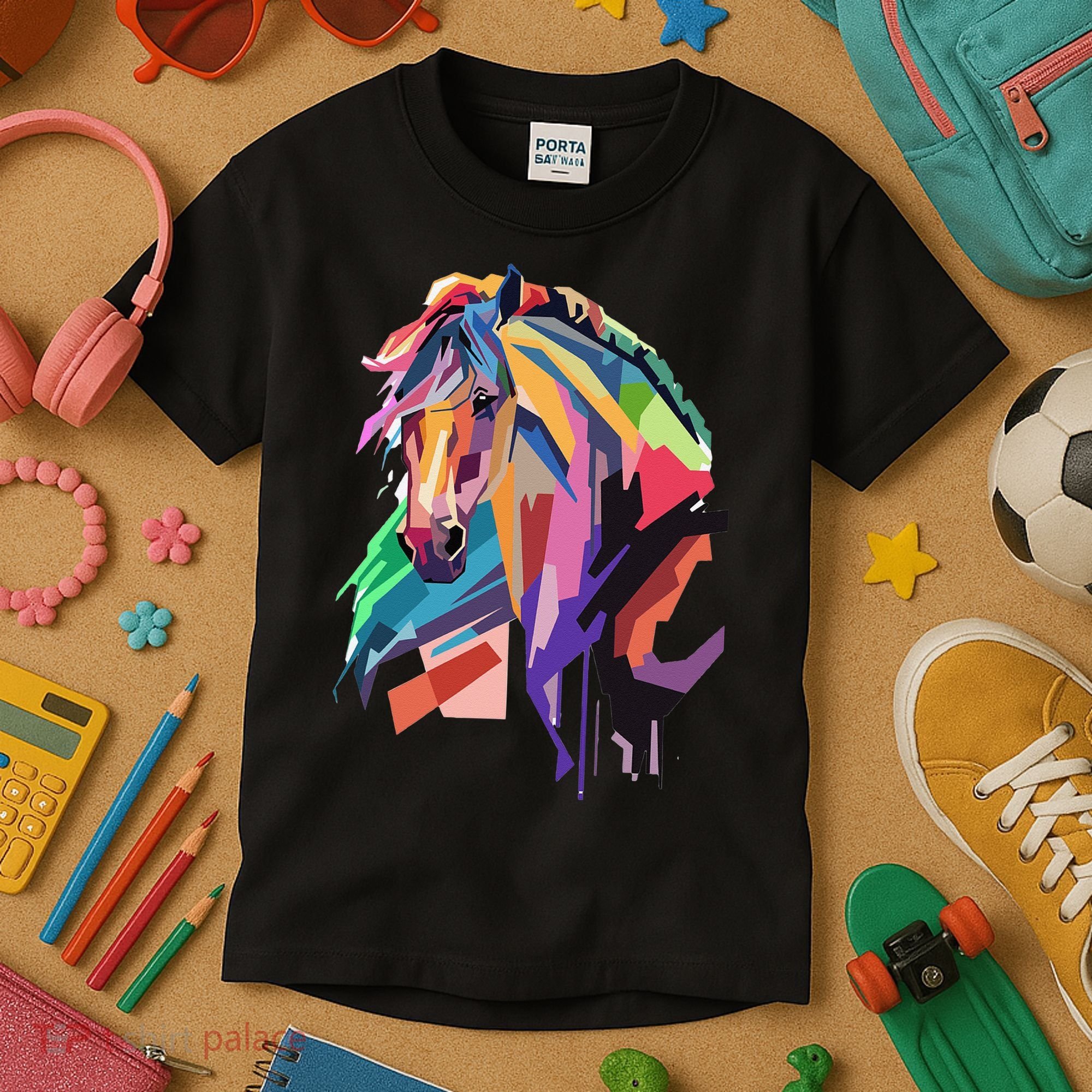 Awesome Horse Horseback Riding Equestrian Lovers Kids T-Shirt