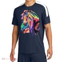 Awesome Horse Horseback Riding Equestrian Lovers Sport-Tek Competitor United Soccer Jersey thumb 0