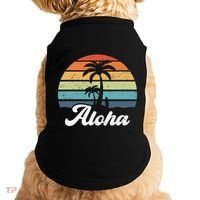 Aloha Hawaii Hawaiian Island Palm Beach Surfboard Surf Doggie Tank thumb 0