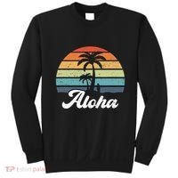 Aloha Hawaii Hawaiian Island Palm Beach Surfboard Surf Sweatshirt thumb 0