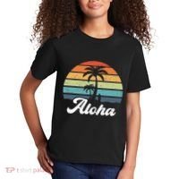 Aloha Hawaii Hawaiian Island Palm Beach Surfboard Surf Kids T-Shirt thumb 2
