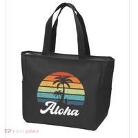 Aloha Hawaii Hawaiian Island Palm Beach Surfboard Surf Tote Bag thumb 3