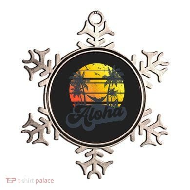 Aloha Hawaii Hawaiian Island Palm Trees Beach Vacation Ornament