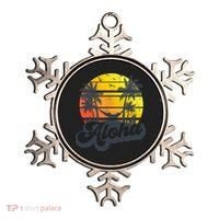 Aloha Hawaii Hawaiian Island Palm Trees Beach Vacation Ornament thumb 0