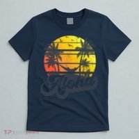 Aloha Hawaii Hawaiian Island Palm Trees Beach Vacation T-Shirt thumb 5