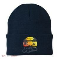 Aloha Hawaii Hawaiian Island Palm Trees Beach Vacation Beanie thumb 0