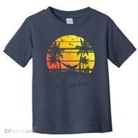 Aloha Hawaii Hawaiian Island Palm Trees Beach Vacation Toddler T-Shirt thumb 0