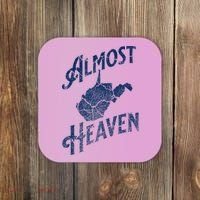 Almost Heaven Home West Virginia Map 304 Wv Coaster thumb 0