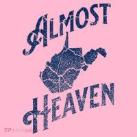 Almost Heaven Home West Virginia Map 304 Wv Coaster thumb 2