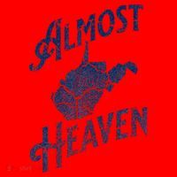 Almost Heaven Home West Virginia Map 304 Wv Santa Hat thumb 1