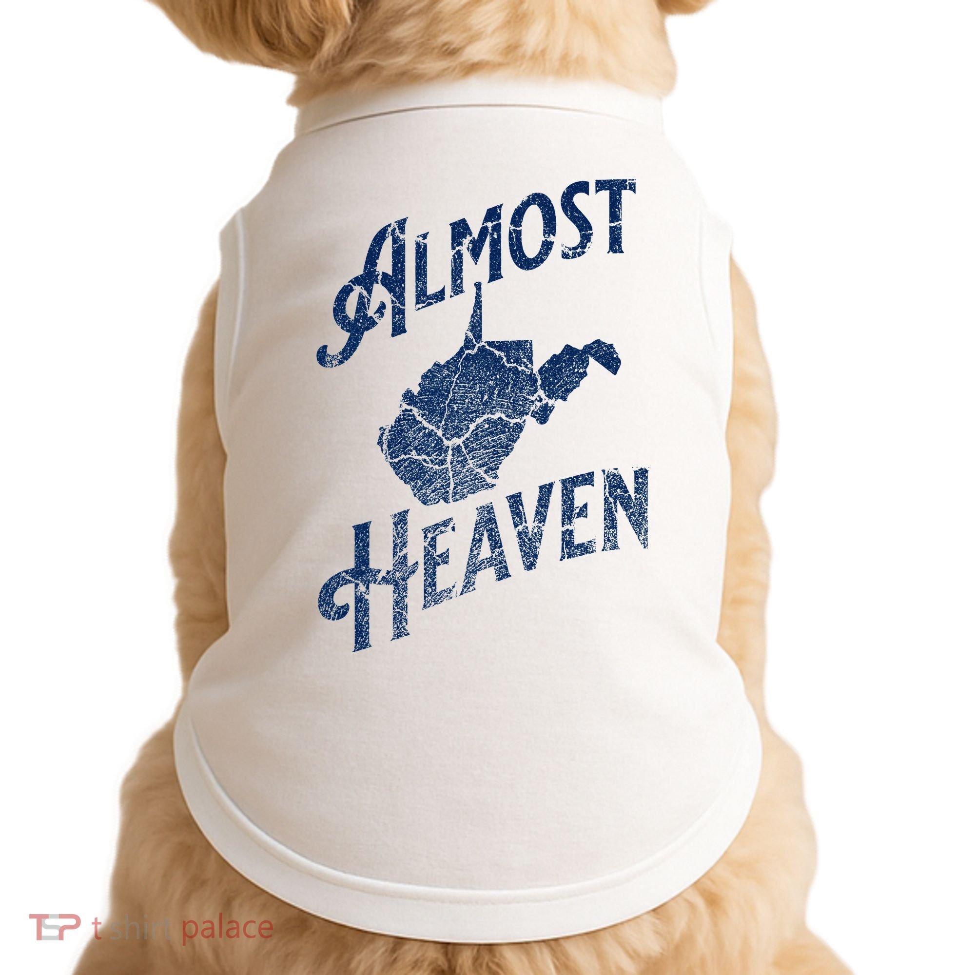 Almost Heaven Home West Virginia Map 304 Wv Doggie Tank
