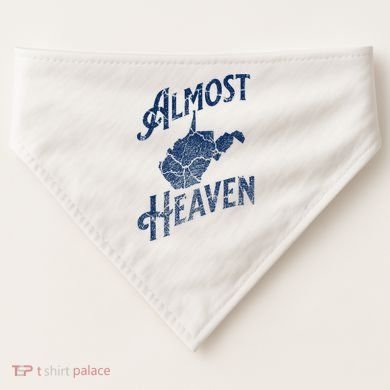 Almost Heaven Home West Virginia Map 304 Wv USA-Made Doggie Bandana