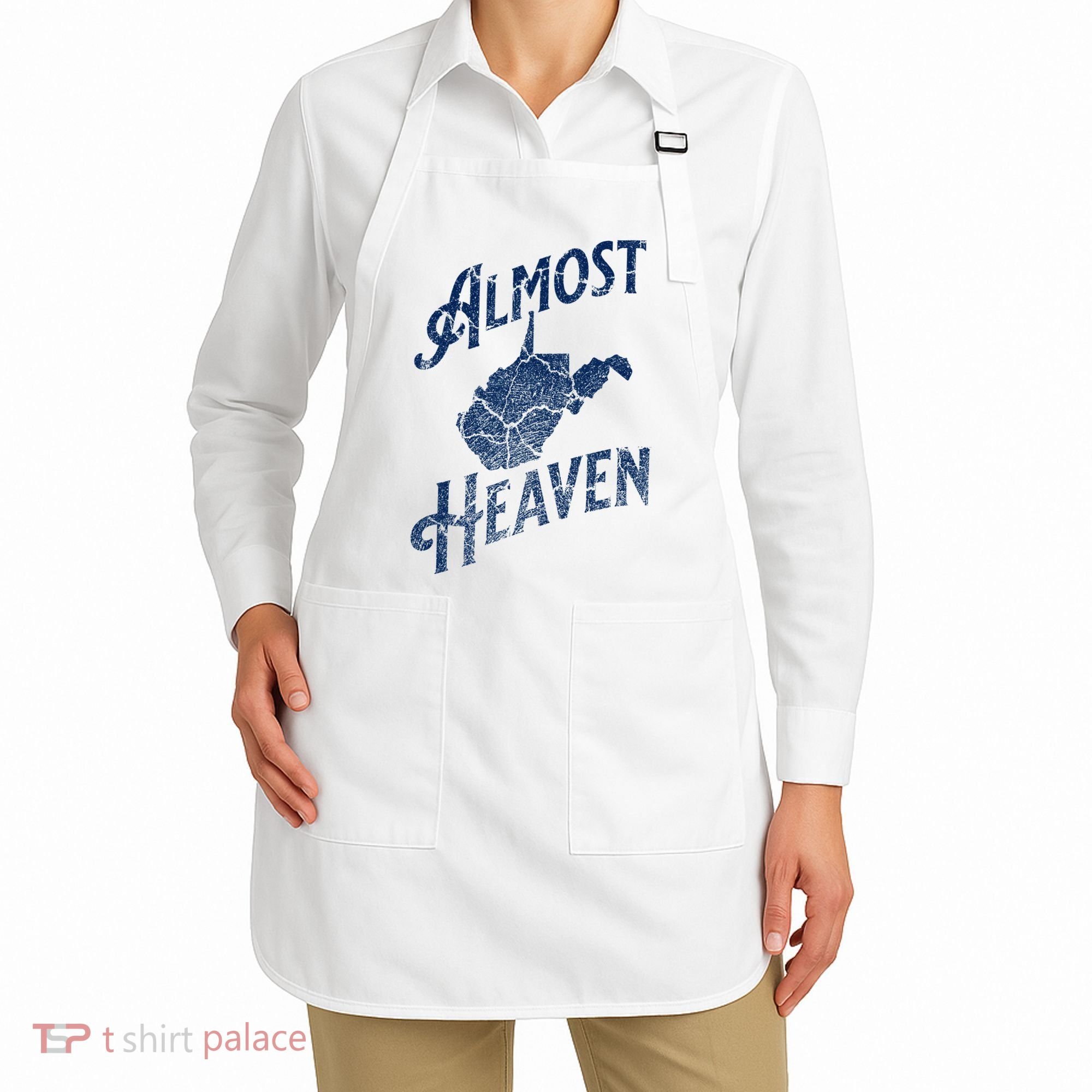 Almost Heaven Home West Virginia Map 304 Wv Apron