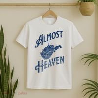 Almost Heaven Home West Virginia Map 304 Wv T-Shirt thumb 2