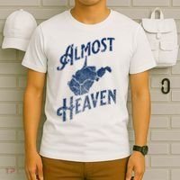 Almost Heaven Home West Virginia Map 304 Wv T-Shirt thumb 6