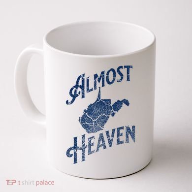 Almost Heaven Home West Virginia Map 304 Wv Coffee Mug