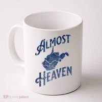Almost Heaven Home West Virginia Map 304 Wv Coffee Mug thumb 0