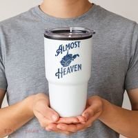Almost Heaven Home West Virginia Map 304 Wv Tumbler thumb 2