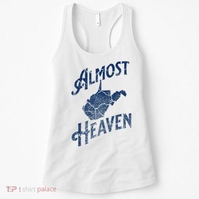 Almost Heaven Home West Virginia Map 304 Wv Women's Tank Top