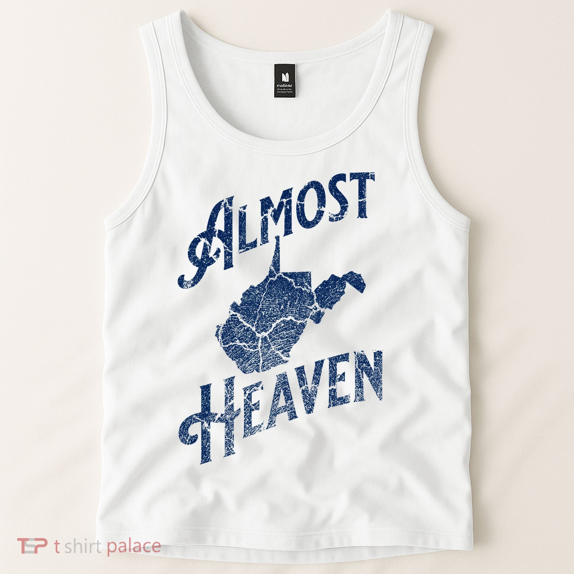 Almost Heaven Home West Virginia Map 304 Wv Tank Top