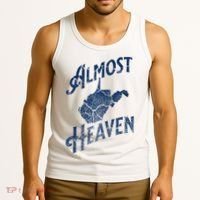 Almost Heaven Home West Virginia Map 304 Wv Tank Top thumb 3