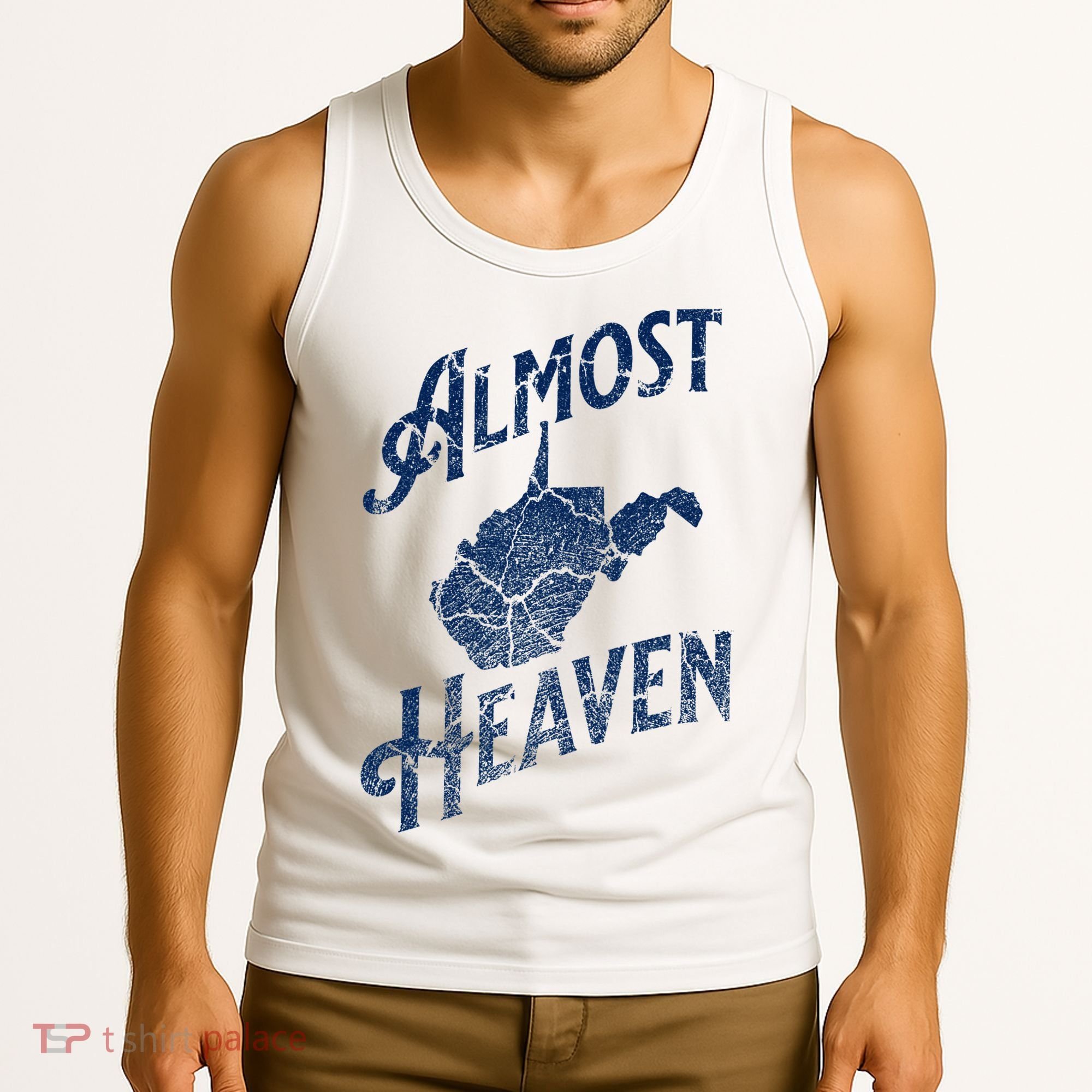 Almost Heaven Home West Virginia Map 304 Wv Tank Top