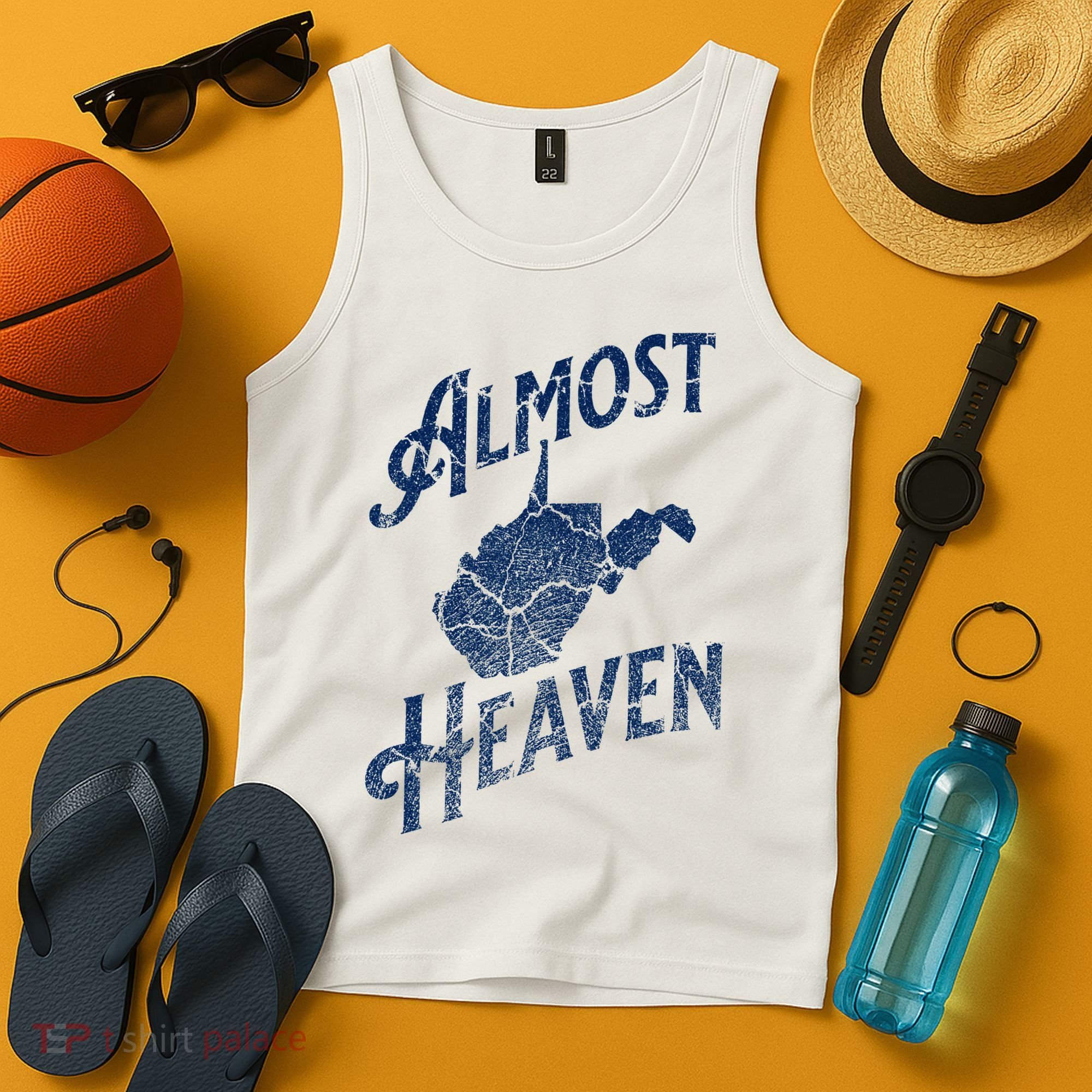 Almost Heaven Home West Virginia Map 304 Wv Tank Top