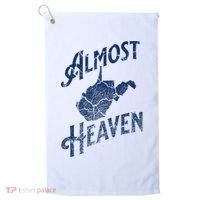 Almost Heaven Home West Virginia Map 304 Wv Golf Towel thumb 0