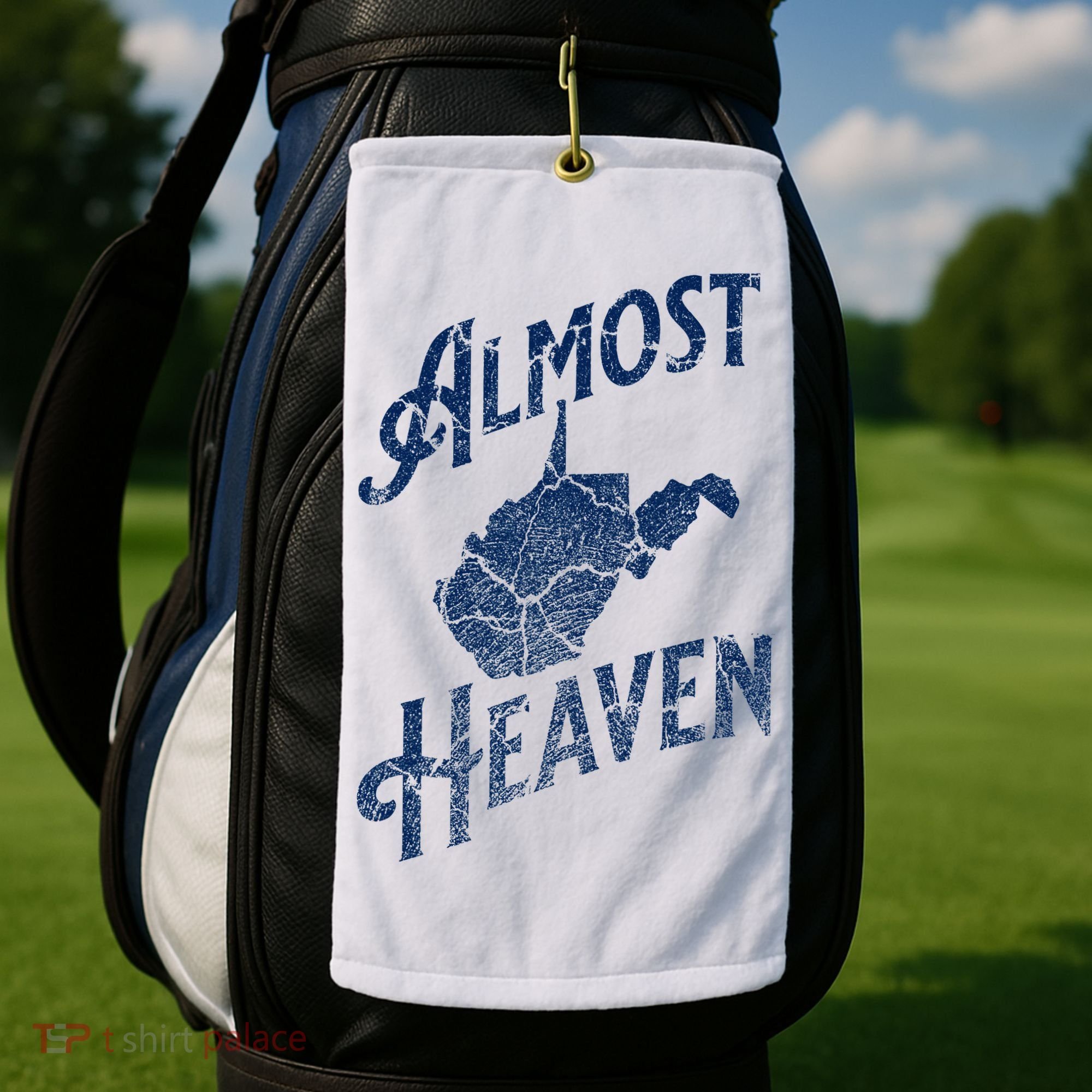 Almost Heaven Home West Virginia Map 304 Wv Golf Towel