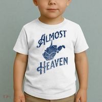 Almost Heaven Home West Virginia Map 304 Wv Toddler T-Shirt thumb 2