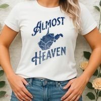 Almost Heaven Home West Virginia Map 304 Wv Women's T-Shirt thumb 2