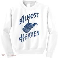 Almost Heaven Home West Virginia Map 304 Wv Kids Sweatshirt thumb 0